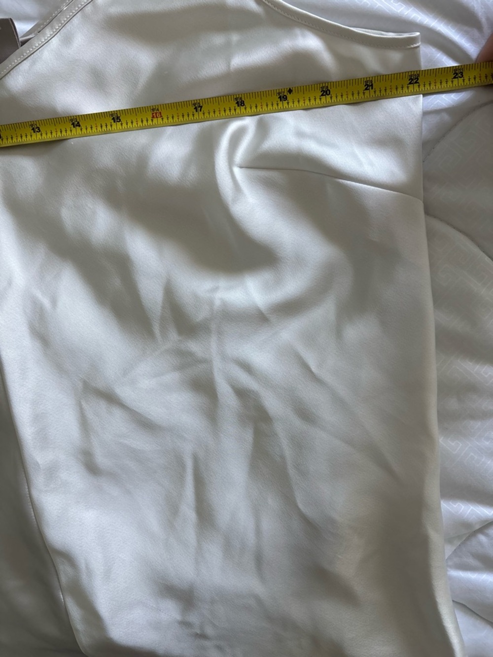 H&M White Satin V-neck Camisole XL - Picture 5 of 5